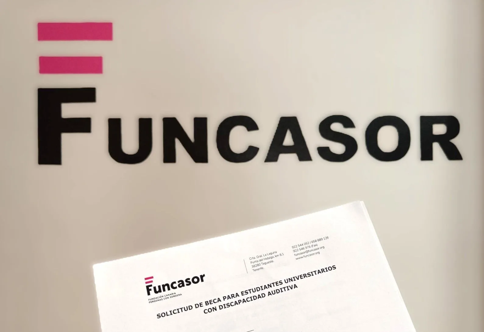 Cartel de la convocatoria de becas de Funcasor